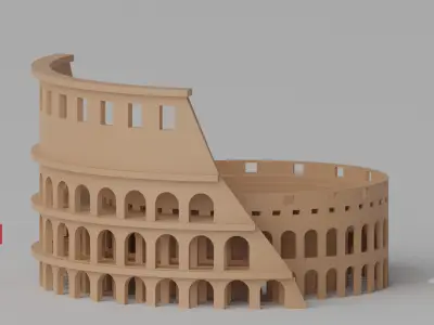 Roman Colosseum Rome Italy 3D model
