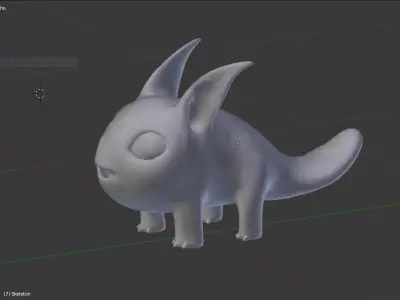 Alien Creature 2 base Mesh Free low-poly 3D model