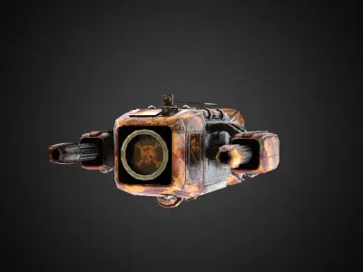 Sci-fi Drone MD-01 Low-poly 3D model