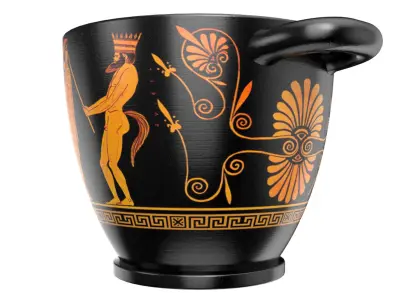 Skyphos - Ancient Greek Pottery 3D model