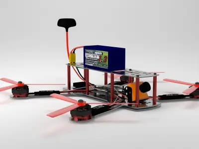 Racing drone 3D model