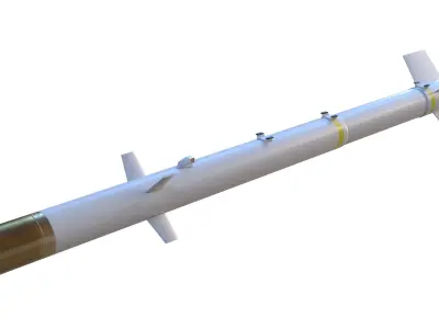 TL-2 Air to Ground Missile Low-poly 3D model