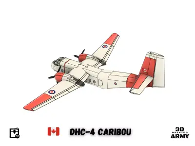 De Havilland Canada DHC-4 Caribou - STL files for 3D printer 3D print model
