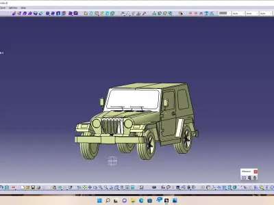 jeep wrangler sahara 1997 3D model