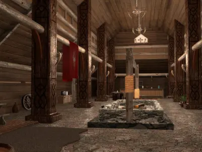 Skyrim Tavern The Elder Scrolls 3D model