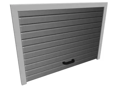 Garage door 3D model 3D model