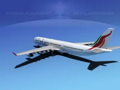 Airbus A340-600 Srilankan 3D model
