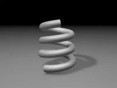 Resorte spiral spring Free 3D model