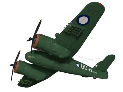Bristol Beaufighter  MKXXI 3D model