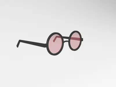 Cartoon Glasses v1 004 Low-poly 3D model