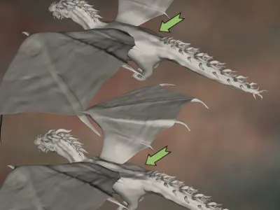 Creation Kit for Celestial Dragonis Low-poly 3D model