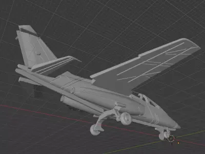 AJ-01 Advanced Jet Trainer Light Attack Aircraft 3D print model
