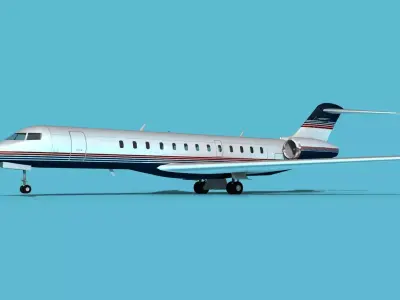 Bombardier Global 7000 V09 3D model