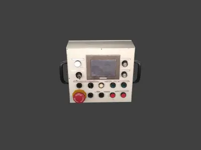 Old panel electric Low-poly 3D model