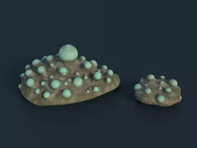 Fantasy Spider Eggs Low-poly 3D model