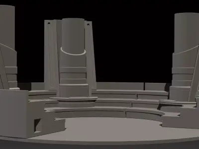 Space Monk Classroom Diorama 6 Inch scale 3D print model