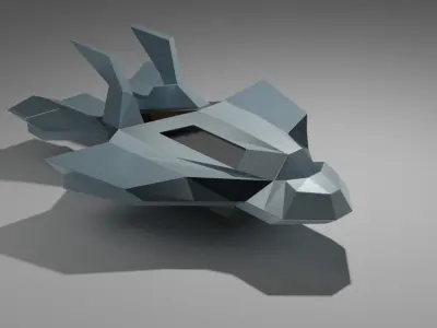 Aircraft JX Thunder 3d Model Low-poly 3D model