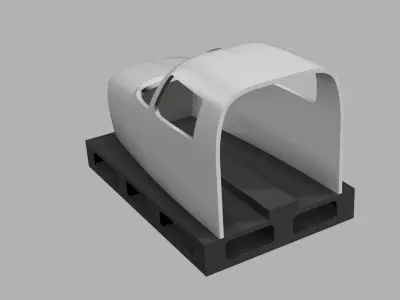 Piper Seneca Flight Simulator Cockpit shell 3D print model