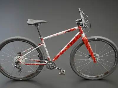 Generic Used Fitness Road Bicycle 3D model