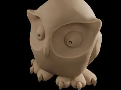 Owl character Free 3D model