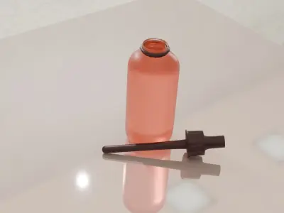 Serum bottle 3D model