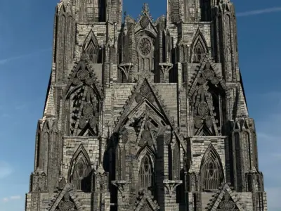 Victorian Gothic Facade 3D model