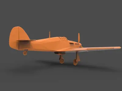 Hawker Hurricane 3D print model