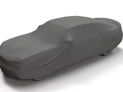 Car cover Low-poly 3D model