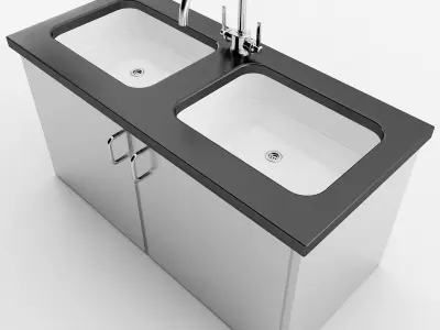 Commercial Sink 3D model
