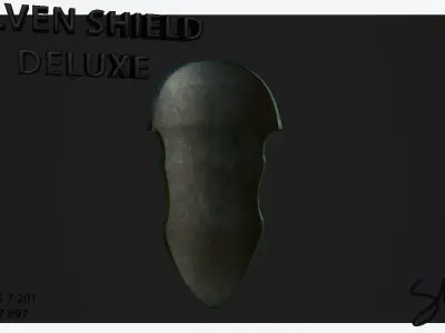 ElvenShieldDeluxe By SARL Free low-poly 3D model