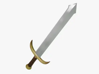 Fantasy GoldenSword 3D model
