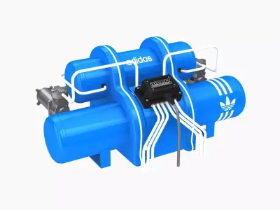 Airlift Performance air suspension kit A Low-poly 3D model