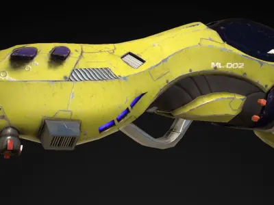 Missile Launcher - PBR Low-poly 3D model