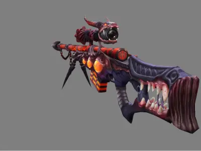 AWM HELL Low-poly 3D model