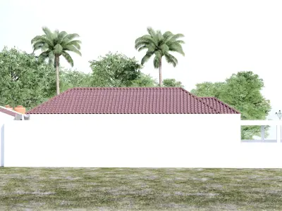 One floor Minimalist Luxury Modern House Design full interior 3D model