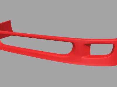 Front Bumper Ferrari F40 Low-poly 3D model