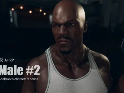 AhabDev Characters Male n2 Low-poly 3D model