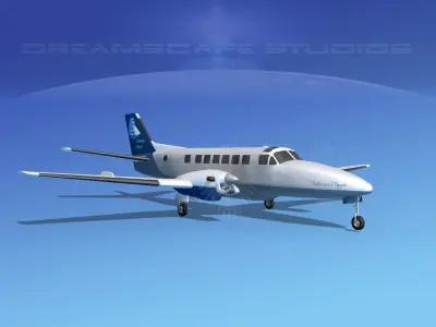 Beechcraft B99 Baltimore Clipper 3D model