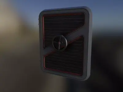 Outer Door 3D model Low-poly 3D model