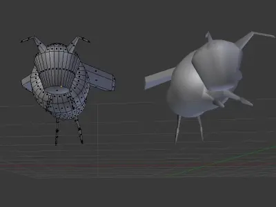Free bee model- first attempt Free 3D model