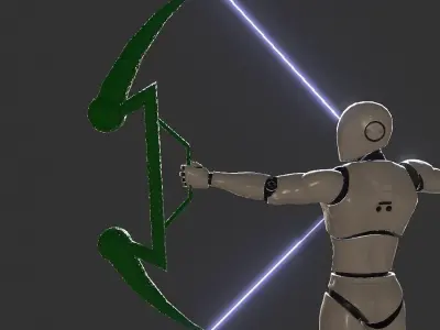 Strange bow Low-poly 3D model