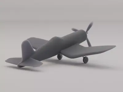 F4U Corsair 3D print model