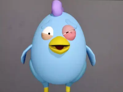 recreated the chicken from realm Royale Free 3D model