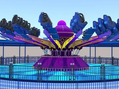 GoGo Bouncer Rides 3D model