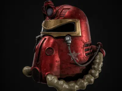 T51 Helmet  Low-poly 3D model