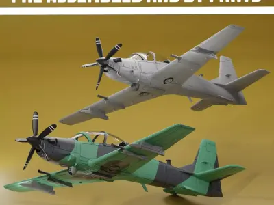 A-29B SUPER TUCANO ADVANCE TWINS PACK V3 3D print model