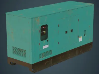 Generator 2B Low-poly 3D model