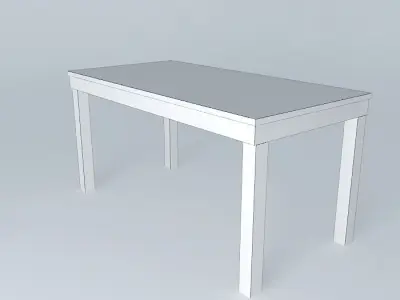 Silmple table Free 3D model