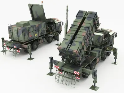 MAN MIM-104 Patriot battery 3D model
