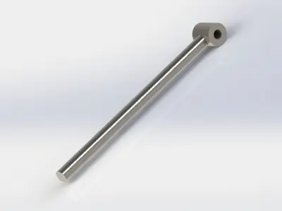 piston stainless steel spoon 3D model